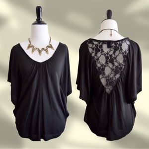 Forever 21 Black Lace Blouse